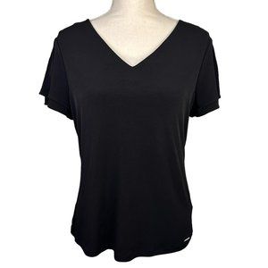 EUC Calvin Klein Women's Black Short Sleeve Blouse